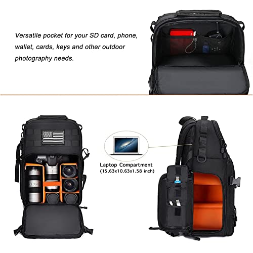 MOSISO Camera Backpack, DSLR/SLR/Mirrorless Photography Tactical Camera