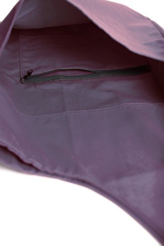 Yogiii Yoga Mat Bag | The Original YogiiiTote | Yoga Mat Tote Sling Carrier w/Large Side Pocket & Zipper Pocket | Fits Most Size Mats (Imperial Purple) - Thumbnail 6