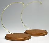 Wood Base Ornament Stands - Set of 2-7 Inch Ornament Holder - Ornament Stand - Oak Wood Base Stand - Ornament Display Stands