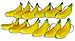 Novel Merk Yellow Banana 12-Piece Fruit Keychains for Party Favors & School Carnival Prizes