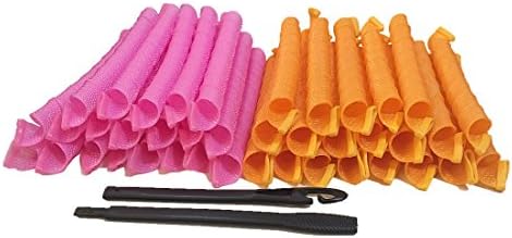 SweetNa 40 PCS Extra Long Spiral corkscrew Curls Styling Kit