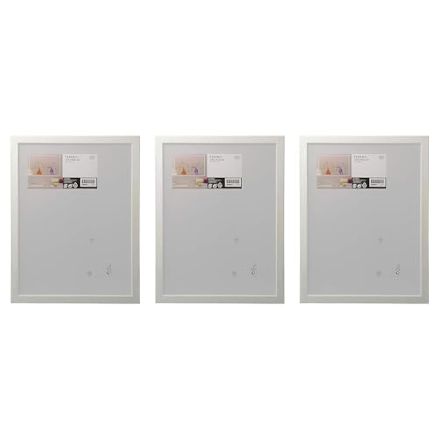 Ikea FISKBO Frames, Plastic & Fibreboard, 30x40 Centimetres, White - Set of 3