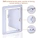 Suteck Plumbing Access Panel for Drywall Ceiling 4 x 6 Inch Reinforced Plastic Wall Access Doors Removable Hinged White