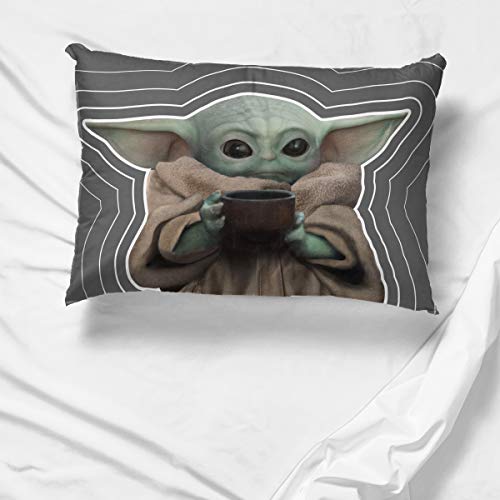 Star Wars The Mandalorian Coffee 1 Pack Pillowcase DoubleSided Kids