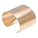 Beadaholique 1 Piece Solid Brass Flat Cuff Bracelet Base, 50.8mm