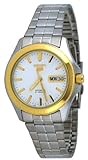 Seiko Men's SNKK96 Stainless Steel Analog with White Dial Watch