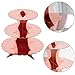 3- Tier Rose Gold Cardboard Cupcake Stand Dessert Stand Reusable Mini Cake Stand