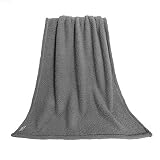 furrybaby Premium Fluffy Fleece Dog Blanket, Soft and Warm Pet Throw for Dogs & Cats (Large (4047"), Grey Blanket)