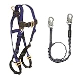 FALLTECH FALL PROTECTION HARNESS/LANYARD COMBO (7015 HARNESS W/ 8259 LANYARD)