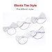 KOONY Baby Girls Bow Hair Tie Elastic Rubber Bands Ponytail Holder Mini Hair Accessories 20pc/set (White)