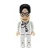 Aneew 2.0 Pendrive 16GB Black Hair Man Doctor Surgeon Robot USB Flash Drive Memory Stick U Disk Thumb Graduation Gift