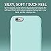 KUMEEK iPhone 6s Case, iPhone 6 Case, Liquid Silicone Rubber with Soft Microfiber Cloth Cushion Protective Case Thin Slim for iPhone 6s / iPhone 6 - Mint