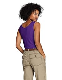 Lands 'End - Camiseta sin mangas de algodón para mujer