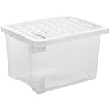Plastic Storage Boxes [24 lt] Pack of 5 by Wham