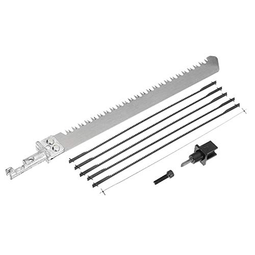 8 in 1 Multifunction Hacksaw DIY Woodworking Hand Saw for Metal Wood 250x105mm with Saw Blades