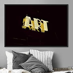 signwin Framed Canvas Wall Art Illuminated Words 3D...