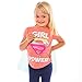 Toddler Supergirl T-Shirt with Cape Girl Power - Coral, 4T