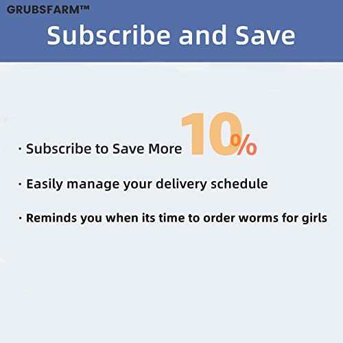 GRUBSFARM Superior to Dried Mealworms for Chickens 5lb - 85X More