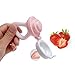 2 Pack Fresh Fruit Silicone Nipple Teething Toy-Fresh Fruit Feeder for kids Bonus 3 Pcs Replacement Silicone Pouches