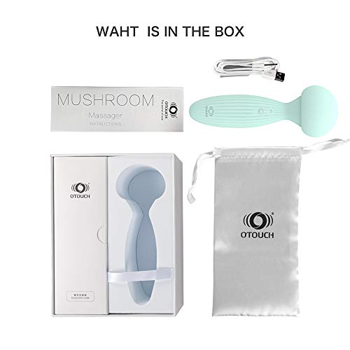 SHILOSH Personal Mini Mushroom Wand Massager - Cordless Rechargeable Electric Handheld Vibrating Magic Massager for Body Relief, Sports Recovery, Muscle Ache