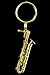 Baritone Sax Key Chain - 24k Gold Plated