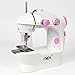HAITRAL Sewing Machine Sewing Craft Gift for Child, Portable Mini Sew Machine with Needle Protector - Double Speed with Foot Pedal