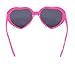 Meyison Fashion Large Women Lady Girl Oversized Heart Shaped Retro Sunglasses Cute Love Eyewear (rose red)