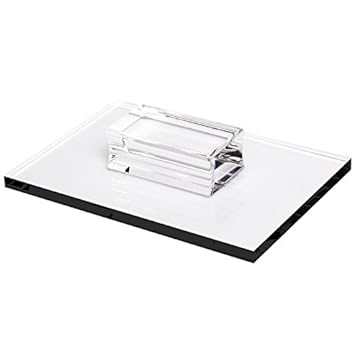 Acryl Stempel-Block mit Griff, 16 x 11 x 0,8 cm, transparent | Scrapbooking, DIY, Embossing, Stempeln, Silikonstempel