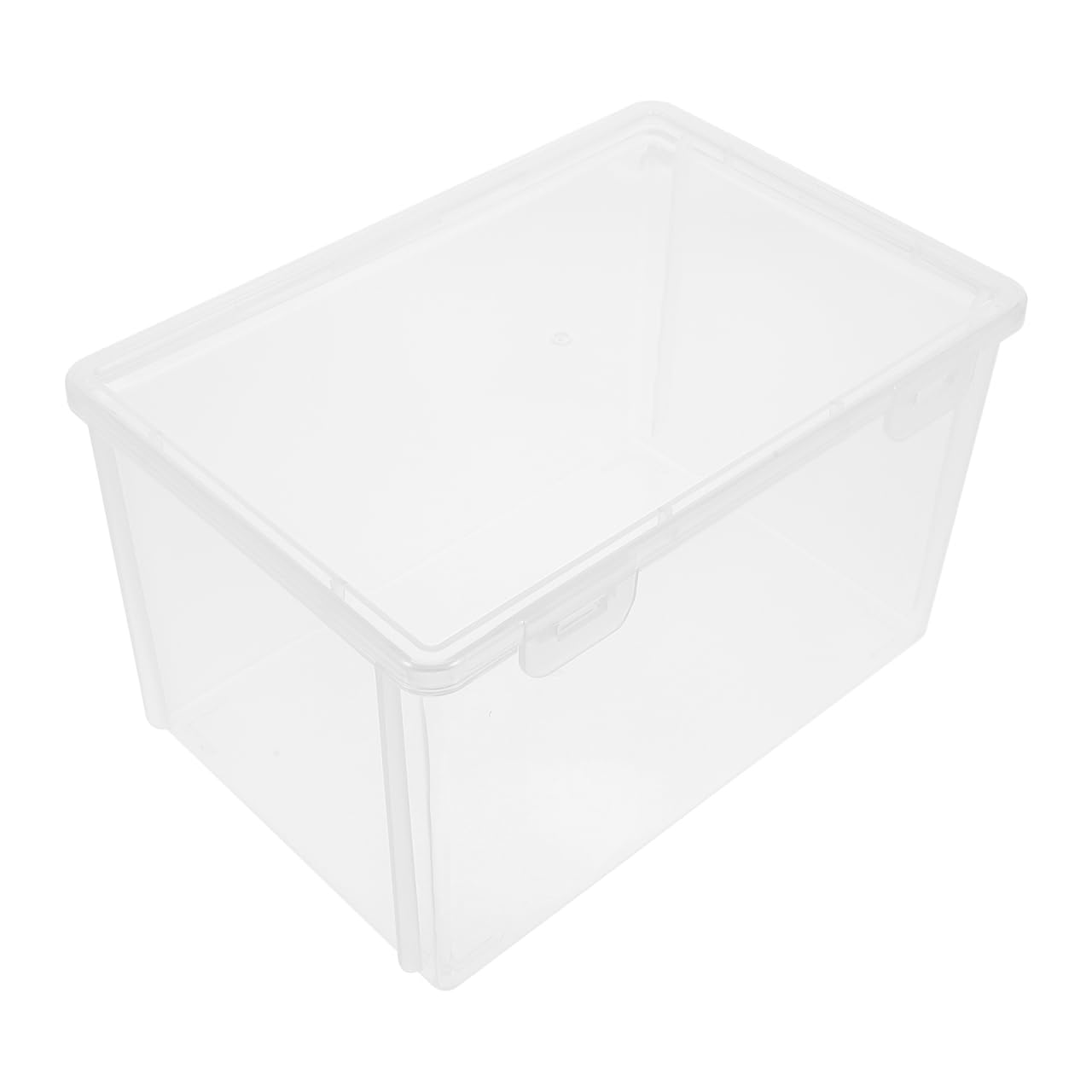 DOITOOL Bread Container 8.39 Inch Clear Fresh Box for Household Toast Storage with Lid Kitchen Food Organizer for Bread Cake Sandwiches Refrigerator Use