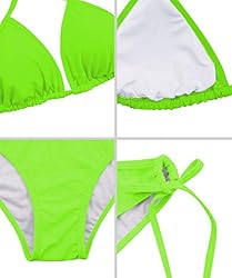 American Trends Women's String Two Piece Halter Top