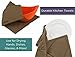 Rachael Ray Moppine Towel, 2pk - 2-in-1 Kitchen Towel and Pot Holder with 2 Heat Resistant Pockets to Grip Hot Cookware, Bakeware-Absorbent Kitchen Towels Perfect for Drying Dishes and Hands, Brown