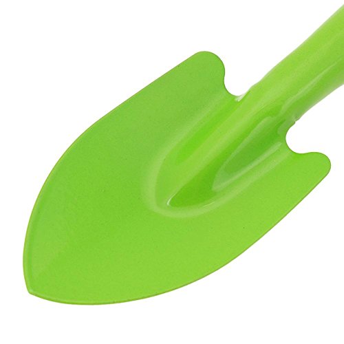 Mikolot Mini Metal Garden Hand Shovel Flower Soil Planting Kids Spade Tool(Green)