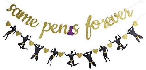 domiluoyoyo Bachelor Banner Party Decorations, Glitter Flag Single Theme Party Supplies