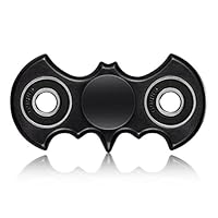 Hudz Kidz Bat Style Batman Anti-Anxiety 360 Spinner Helps Focusing Fidget Toys [3D Figit] for Kids Stress Reduce ADHD Anxiety 608 Bearing (Black) Prime