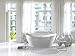 CRACCO SPA Oval Light Acrylic Bathtub Easy to Install Freestanding White Soaker Tubs for Bathroom