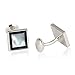 Cuff-Daddy Framed Mother of Pearl Onyx Tuxedo Cufflink & Stud Set