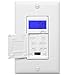 ENERLITES 7 Days Digital in-Wall Programmable Timer Switch for Lights, Fans, and Motors, Neutral Wire Required,7-Day 18 ON/Off Timer Settings, with Blue Backlight, UL Listed, HET01, White, 2 Pack