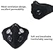 Activated Carbon Dust Mask Motorcycling Goggle Pack of 2 Dustproof Face Mask Filtration Exhaust Gas Anti Pollen Allergy PM2.5 Dust Mask Filter Ski Glass for Motorcycling Cycling Running
