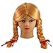 Loftus International Loftus Braided Pigtails with Red Bows Costume Wig, Blonde, One Size Novelty Item