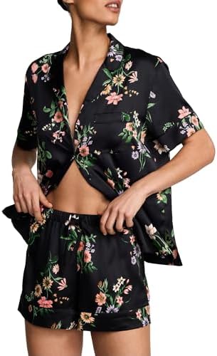 Victoria's Secret Pink Flannel Relaxed Pajama Sleep Boxy Short Red