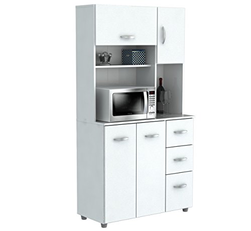 Amazon Com Inval America 4 Door Microwave Storage Cabinet