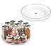 mDesign Lazy Susan Turntable Food Storage Container for Cabinets, Pantry, Refrigerator, Countertops, BPA Free - Spinning Organizer for Spices, Condiments, Baking Supplies - 9