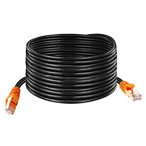 Cat 7 Outdoor Cable 75 ft,NC XQIN CAT 7 Heavy Duty Double