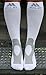 Mojo Compression Socks 20-30 mmHg Graduated Compression Stockings - Unisex, White, XL