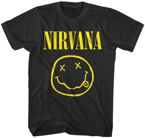 Amazon.com: Nirvana Men's Smile One Sided Slim Fit T-shirt Large