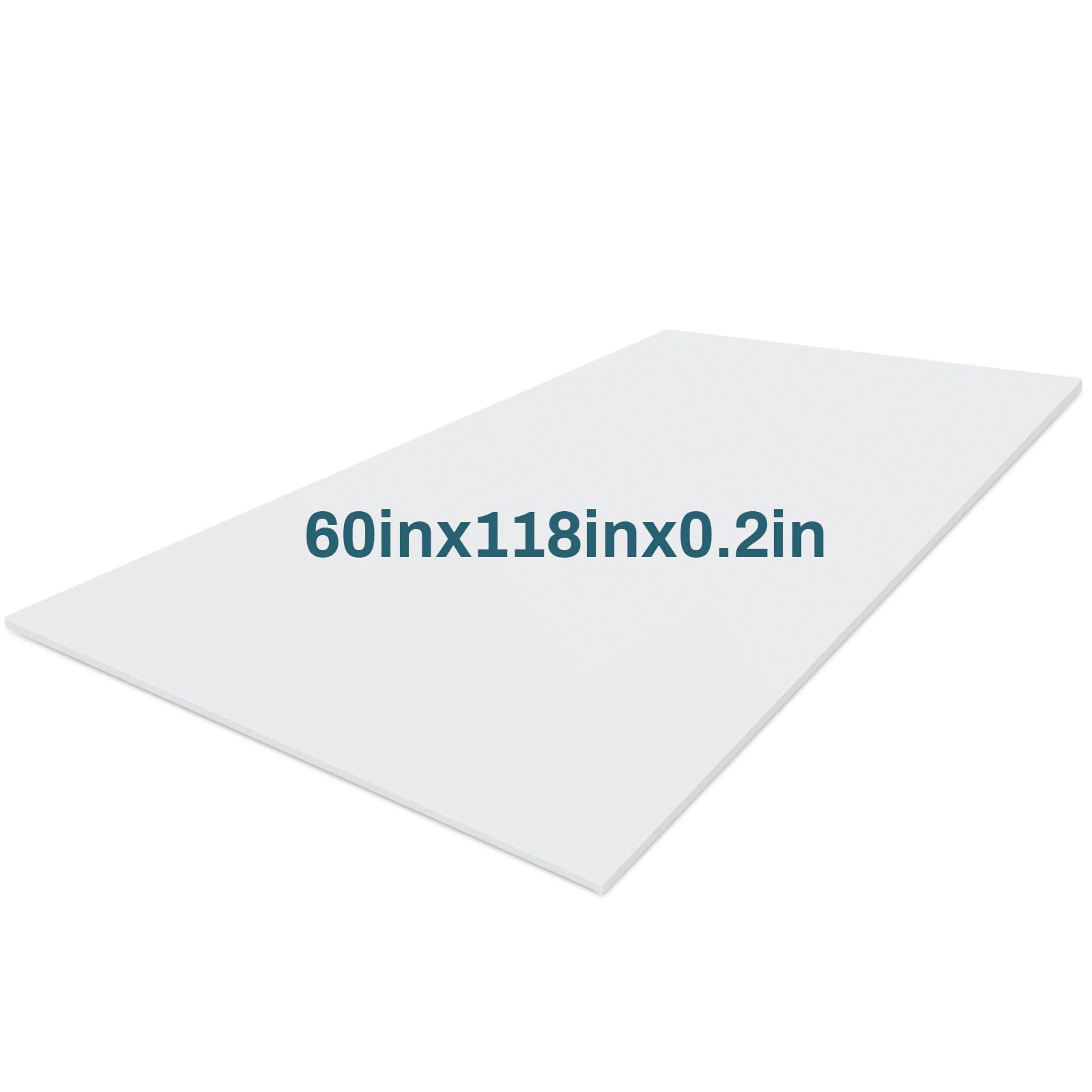 Photo 1 of Frienda 1 Pack 118" x 60" x 0.2"Upholstery High Density Craft Sheets Cushion Foam Replacement Rectangle Cut to Size Cushion Chair Padding, Suitable for Shipping, Packing, Mailing, DIY, Cosplay (White)