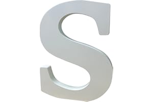 YRONTY 8Inch Standing White Wooden Letters, Unfinished Wood Letters Decorative Wooden Alphabet Letters for Home Wall Wedding 