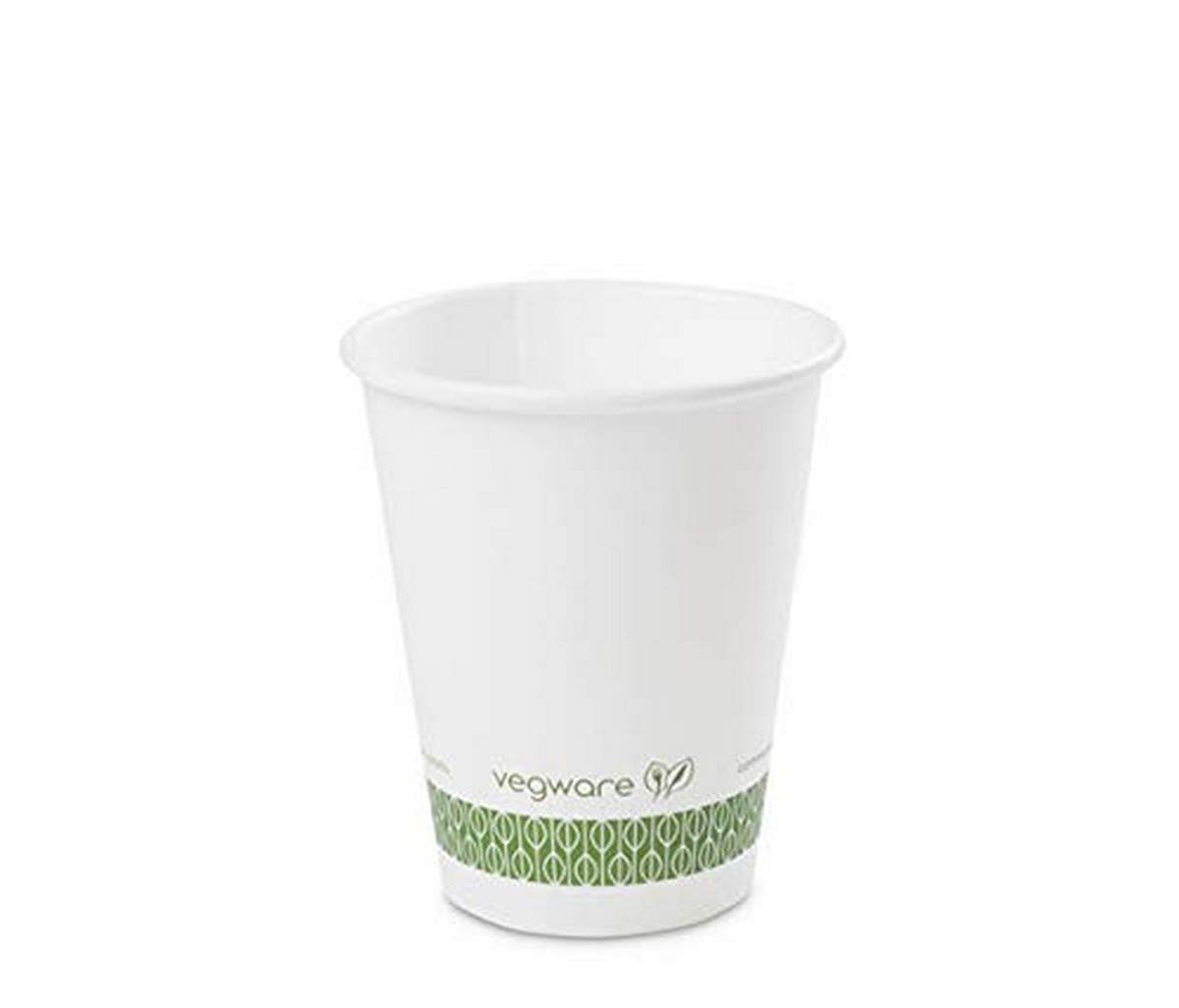 Vegware LV-8 hot cup, 8 oz., white (Pack of 1000)