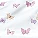 Woolino Merino Wool and Organic Cotton Baby Sleeping Bag - 4 Season Classic Sleep Sack - Two-Way Zipper Sleeping Bag for Baby and Toddler - 0-6 Months - Butterfly