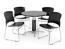 OFM PKG-BRK-027-0006 Breakroom Package, Gray Nebula Table/Black Chair